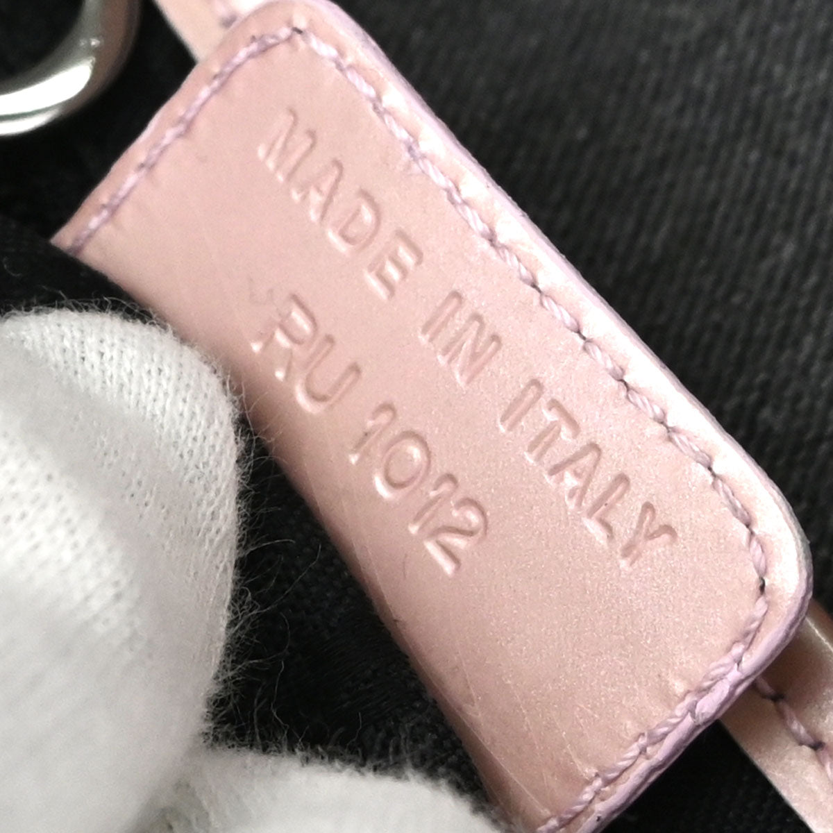 Christian Dior Gray Pink Denim Saddle Handbag