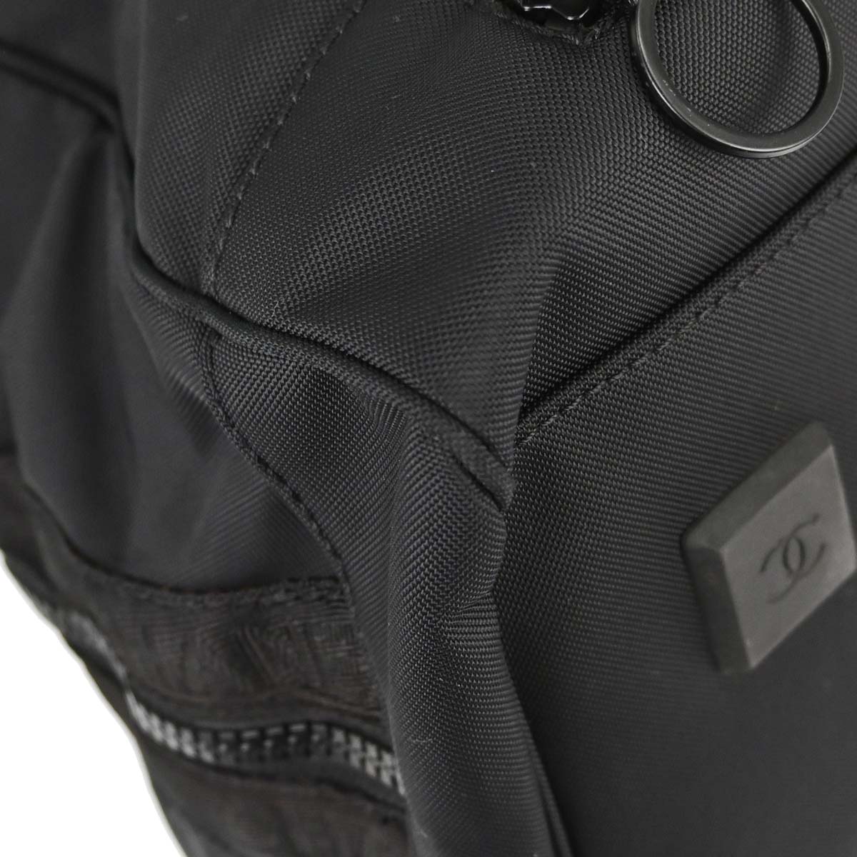 Chanel Black Nylon Sport Line Duffle Handbag