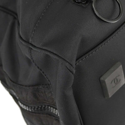 Chanel Black Nylon Sport Line Duffle Handbag