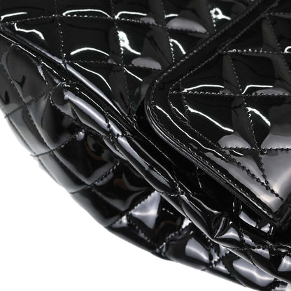 Chanel Black Patent Leather Tote Handbag