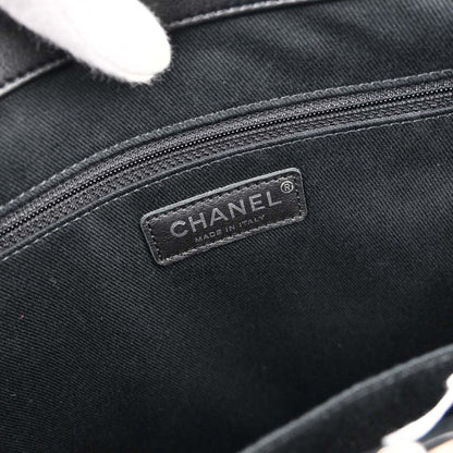 Chanel Black Patent Leather Tote Handbag