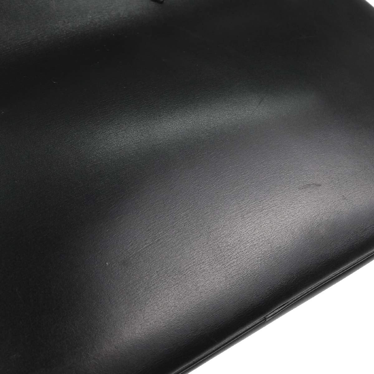 Hermes Black Box Calf Birkin 35 Handbag