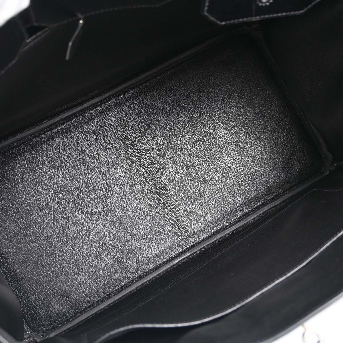 Hermes Black Box Calf Birkin 35 Handbag