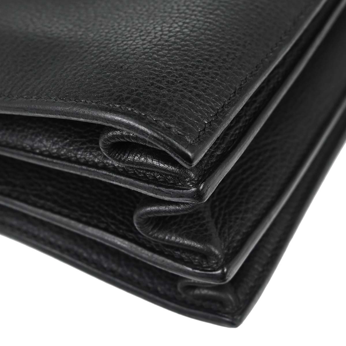 Hermes Black Taurillon Sac a Depeches 41 Business Handbag