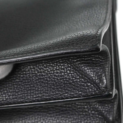 Hermes Black Taurillon Sac a Depeches 41 Business Handbag