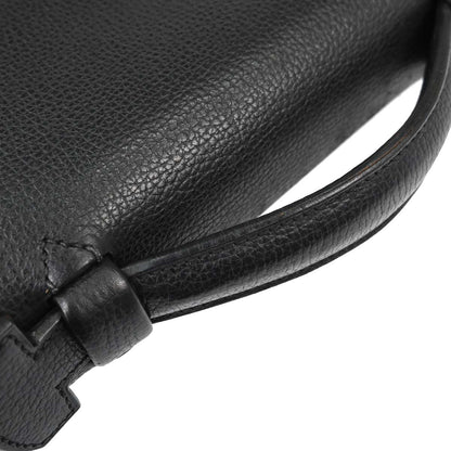 Hermes Black Taurillon Sac a Depeches 41 Business Handbag