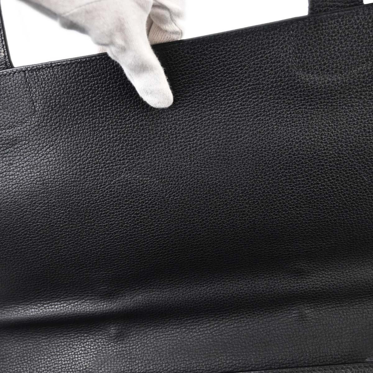 Hermes Black Taurillon Sac a Depeches 41 Business Handbag