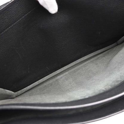 Hermes Black Taurillon Sac a Depeches 41 Business Handbag