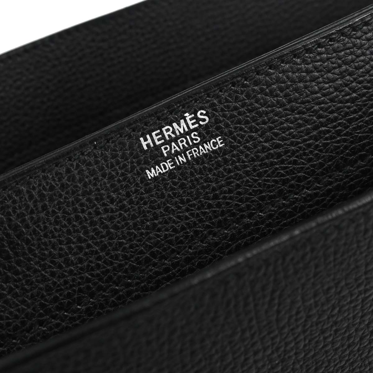 Hermes Black Taurillon Sac a Depeches 41 Business Handbag
