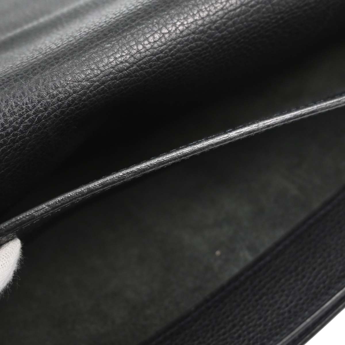 Hermes Black Taurillon Sac a Depeches 41 Business Handbag