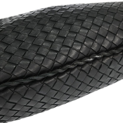 Bottega Veneta Black Lambskin Intrecciato Hobo Handbag