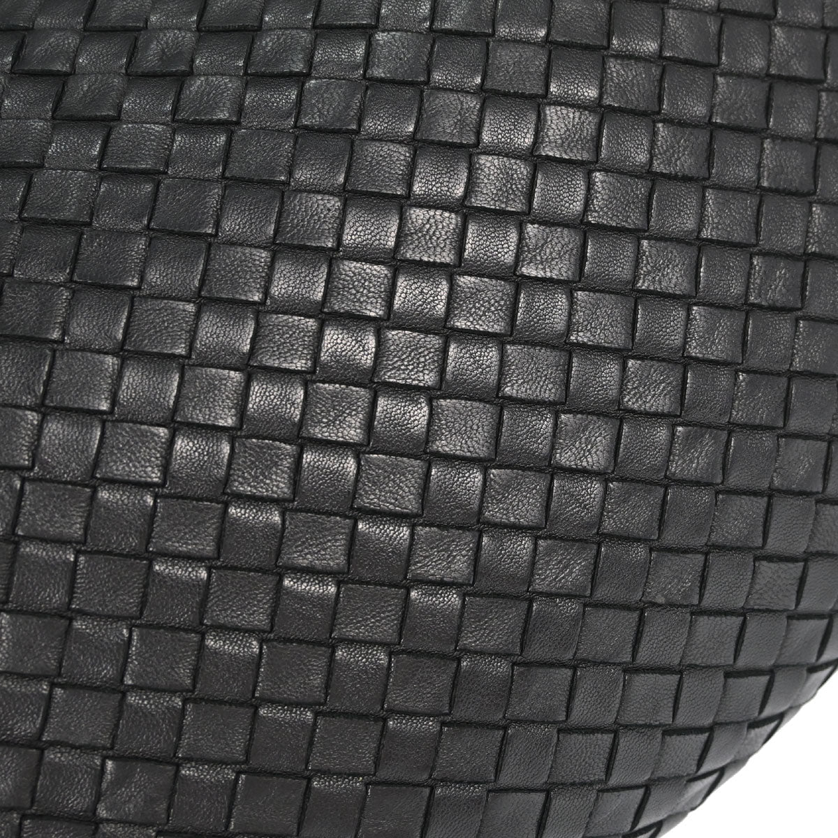 Bottega Veneta Black Lambskin Intrecciato Hobo Handbag