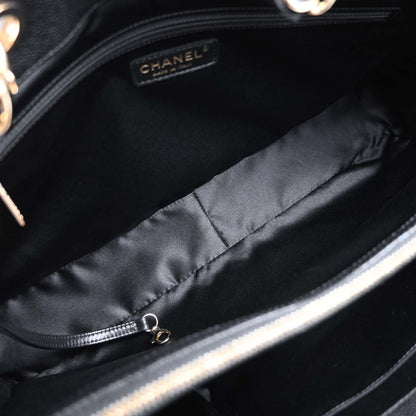 Chanel Black Caviar Skin Grand Shopping Tote GST XL Chain Handbag