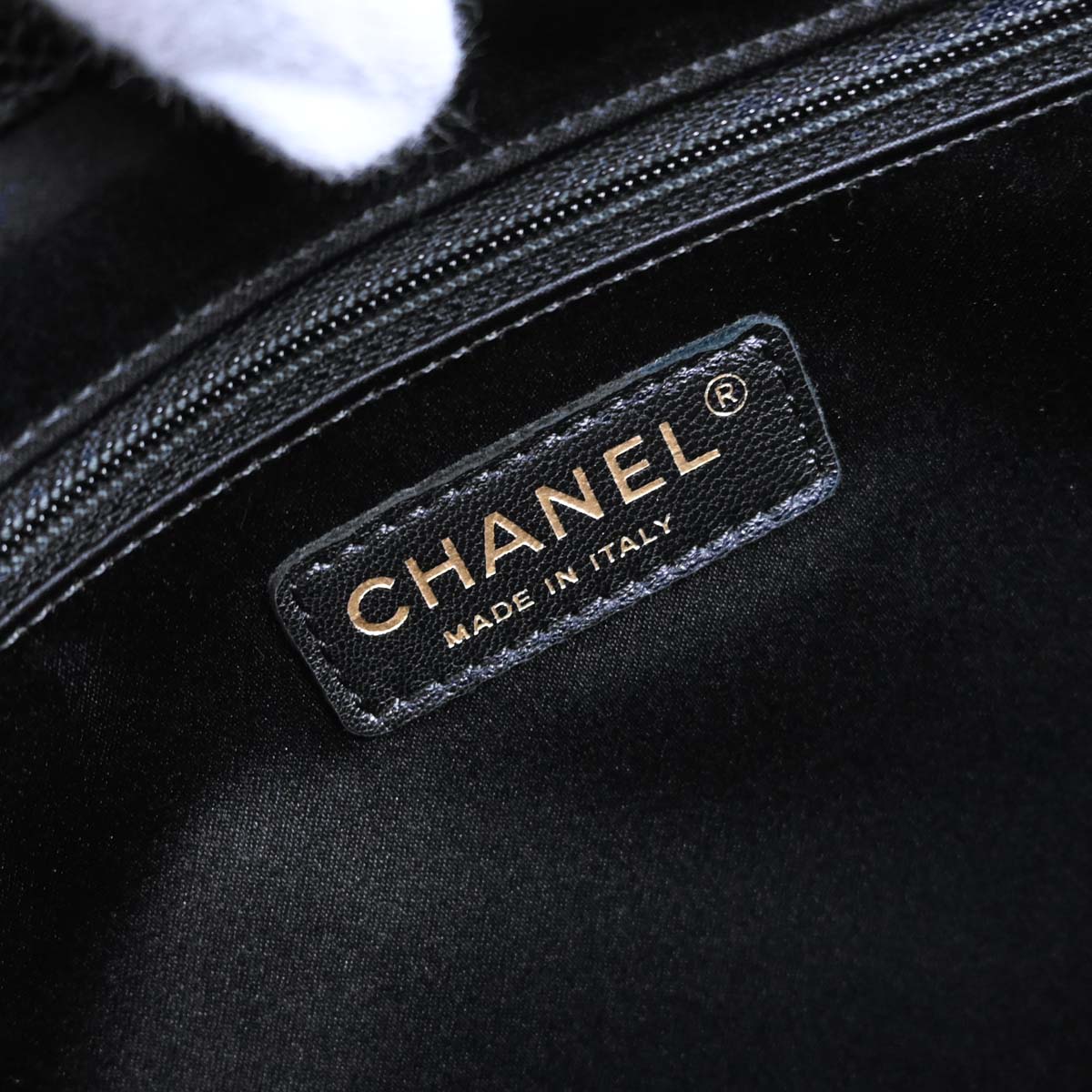 Chanel Black Caviar Skin Grand Shopping Tote GST XL Chain Handbag