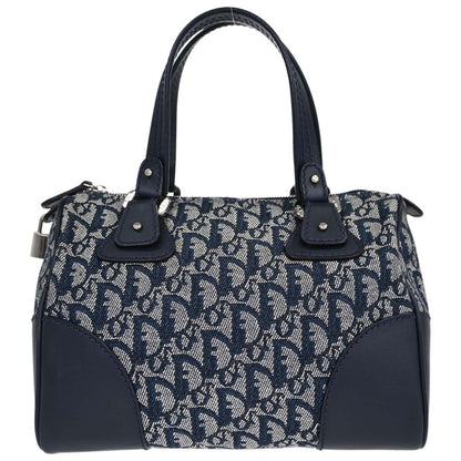 Christian Dior Navy Canvas Trotter Handbag