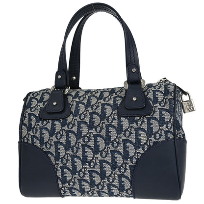 Christian Dior Navy Canvas Trotter Handbag