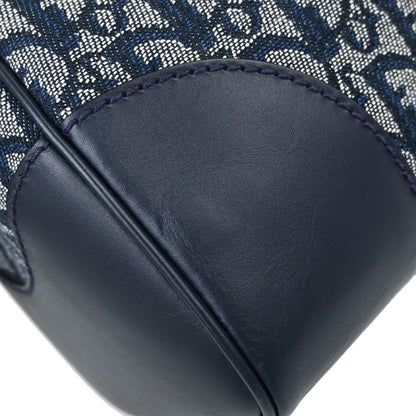 Christian Dior Navy Canvas Trotter Handbag