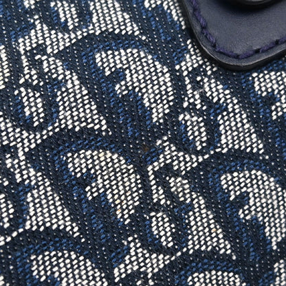 Christian Dior Navy Canvas Trotter Handbag