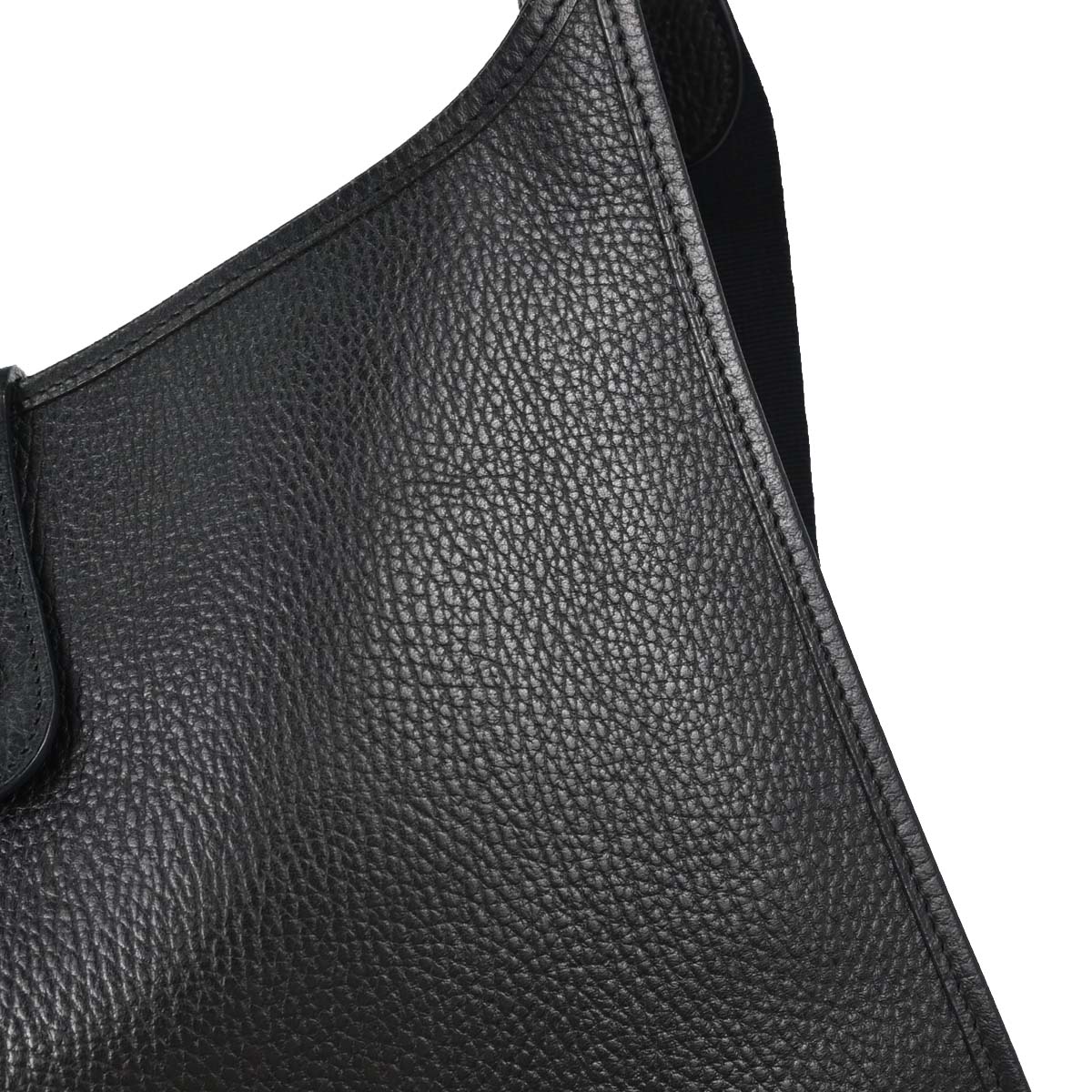 Hermes Black Ardennes Evelyne 1 GM Shoulder Bag