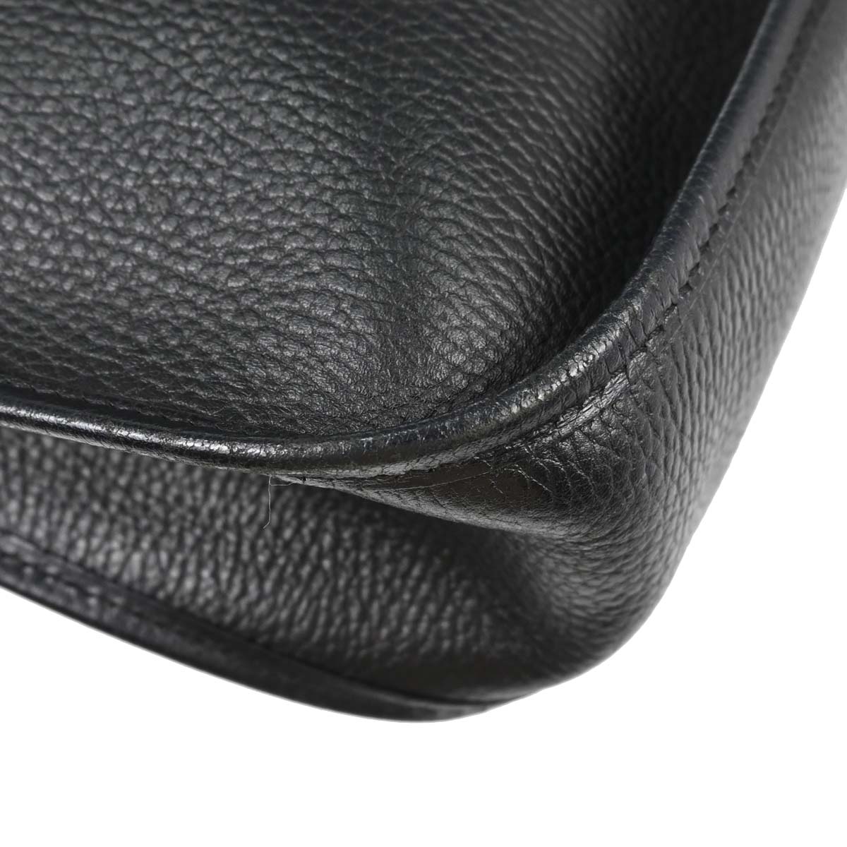Hermes Black Ardennes Evelyne 1 GM Shoulder Bag