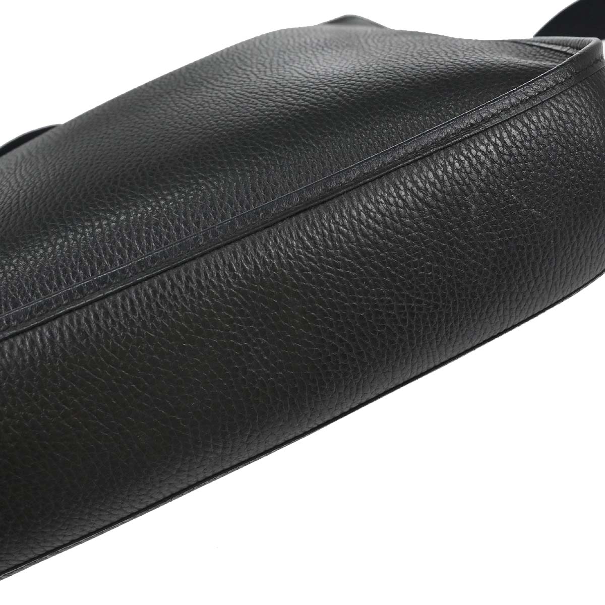 Hermes Black Ardennes Evelyne 1 GM Shoulder Bag