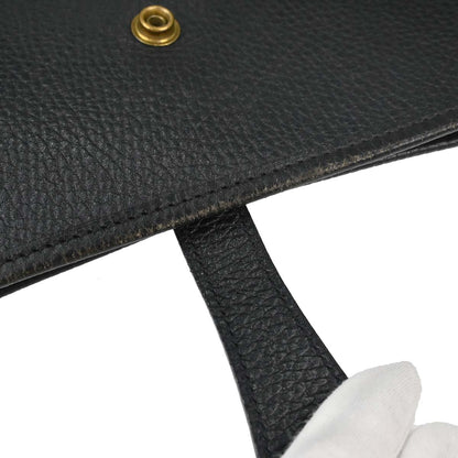 Hermes Black Ardennes Evelyne 1 GM Shoulder Bag