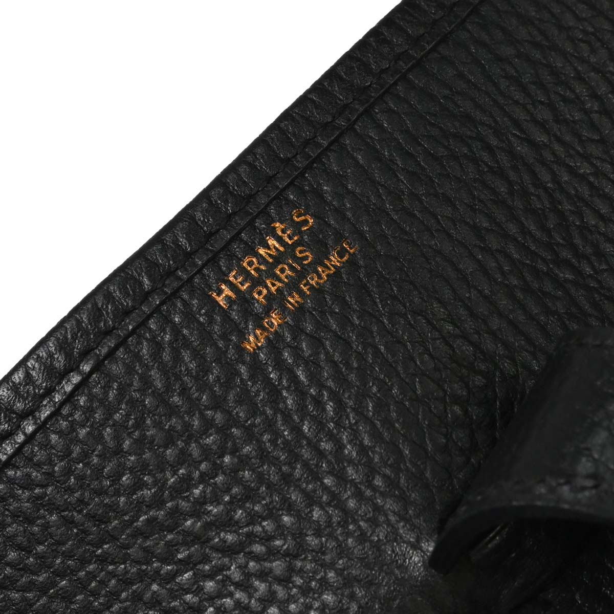 Hermes Black Ardennes Evelyne 1 GM Shoulder Bag
