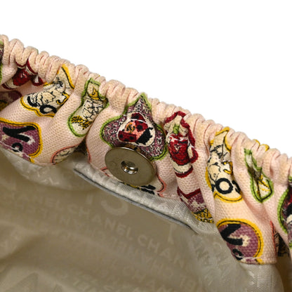 Chanel Pink Canvas Valentine Chain Handbag