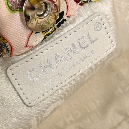 Chanel Pink Canvas Valentine Chain Handbag