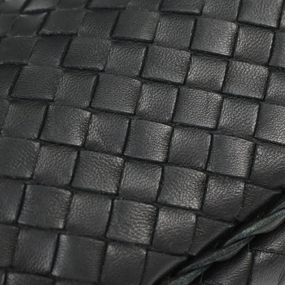 Bottega Veneta Black Lambskin Intrecciato Hobo Handbag
