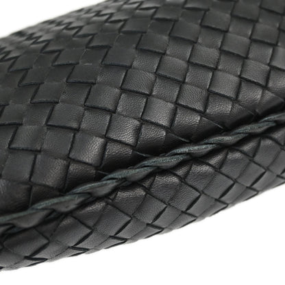 Bottega Veneta Black Lambskin Intrecciato Hobo Handbag