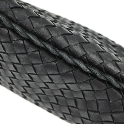 Bottega Veneta Black Lambskin Intrecciato Hobo Handbag