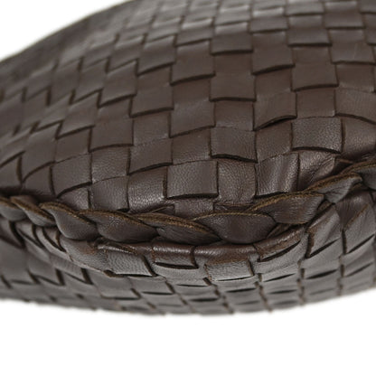 Bottega Veneta Brown Lambskin Intrecciato Hobo Handbag
