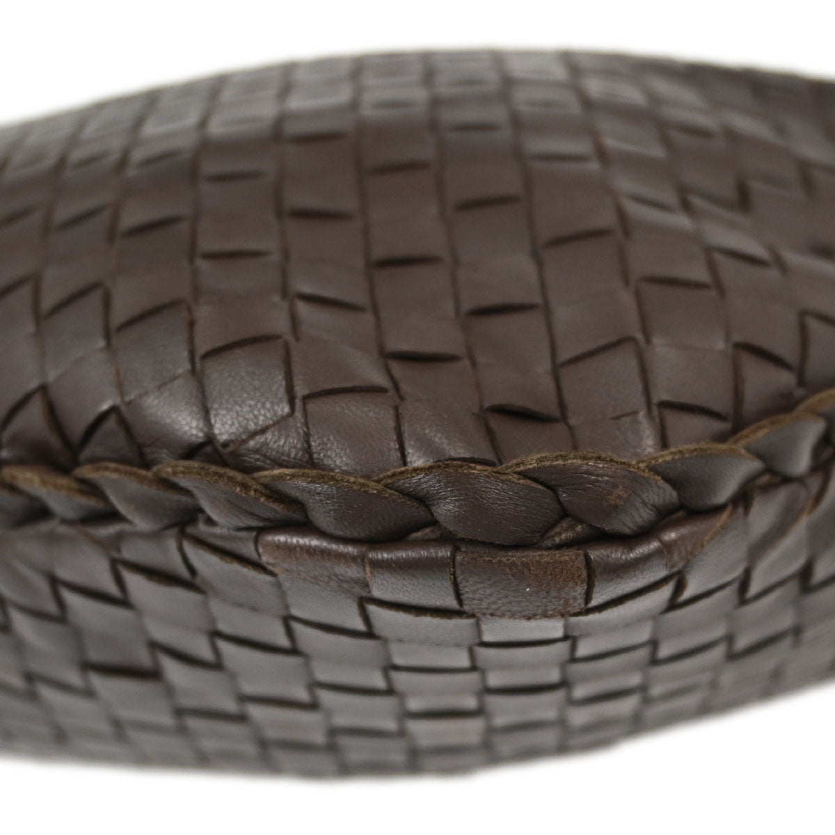 Bottega Veneta Brown Lambskin Intrecciato Hobo Handbag