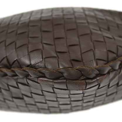 Bottega Veneta Brown Lambskin Intrecciato Hobo Handbag