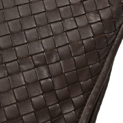 Bottega Veneta Brown Lambskin Intrecciato Hobo Handbag