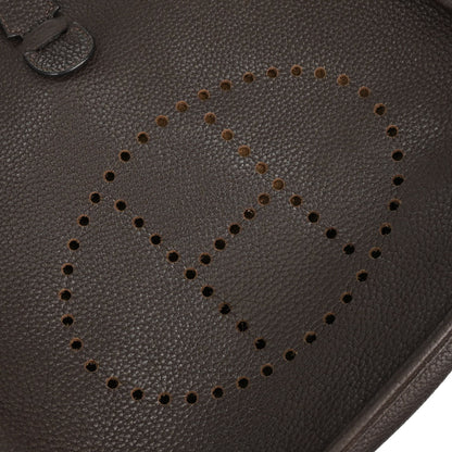 Hermes Ebene Taurillon Clemence Evelyne 3 29 PM Shoulder Bag