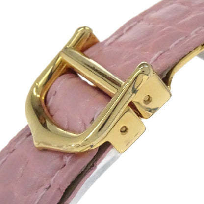 Cartier * Must Tank Ref.2415 22mm Quartz Watch SV925 Crocodile