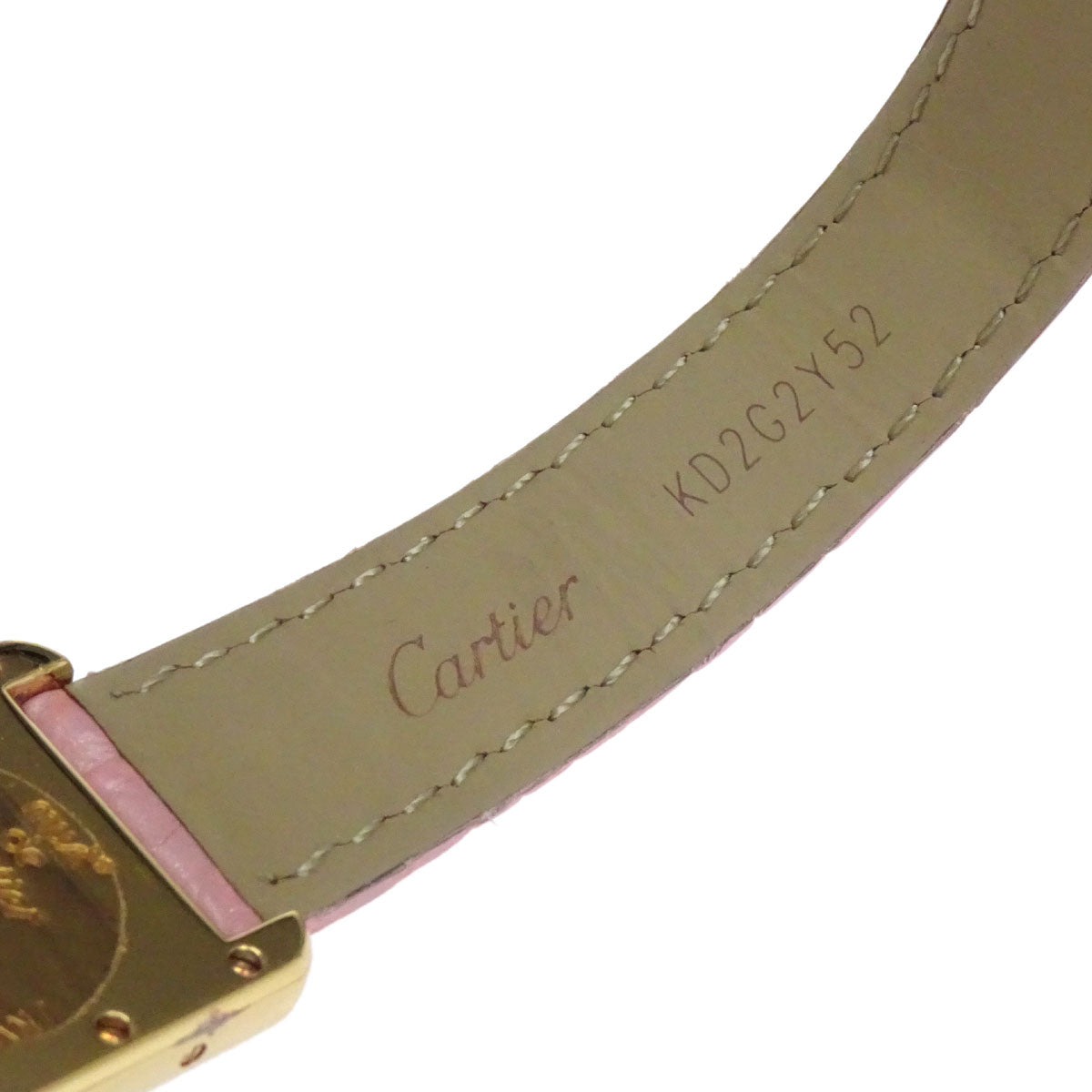 Cartier * Must Tank Ref.2415 22mm Quartz Watch SV925 Crocodile