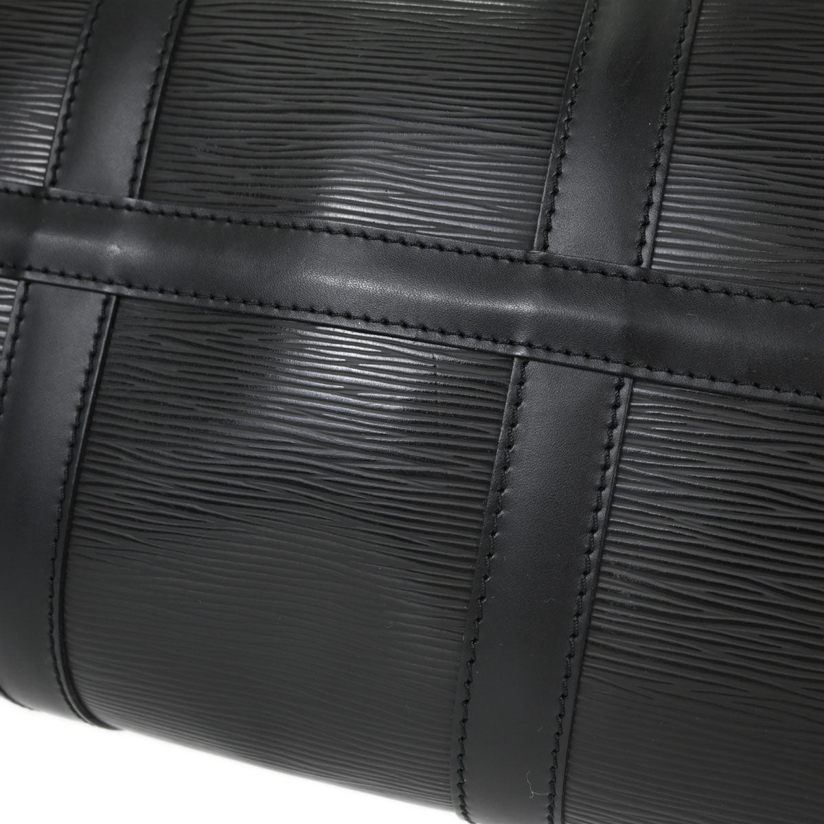 Louis Vuitton Black Epi Keepall 45 Travel Handbag M42972