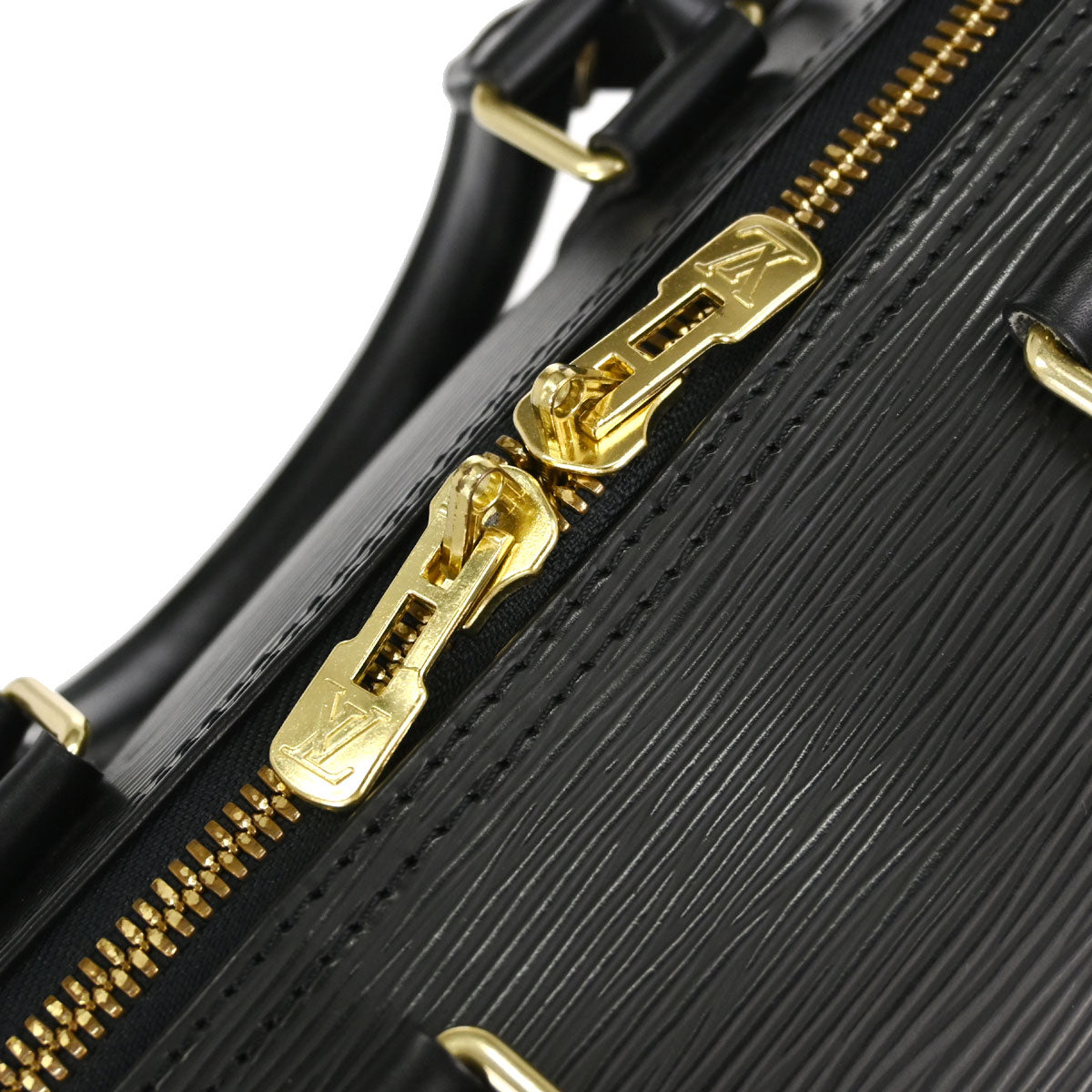 Louis Vuitton Black Epi Keepall 45 Travel Handbag M42972