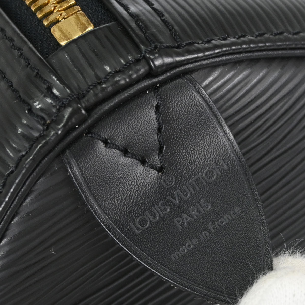 Louis Vuitton Black Epi Keepall 45 Travel Handbag M42972