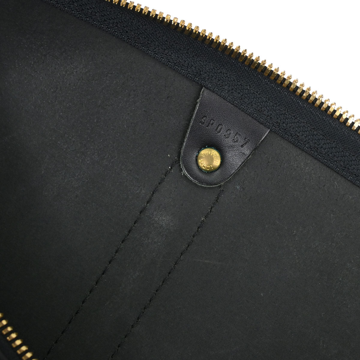 Louis Vuitton Black Epi Keepall 45 Travel Handbag M42972