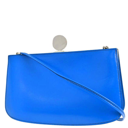 Hermes * Blue Box Calf Lizard Ostrich Sac a Malice Shoulder bag