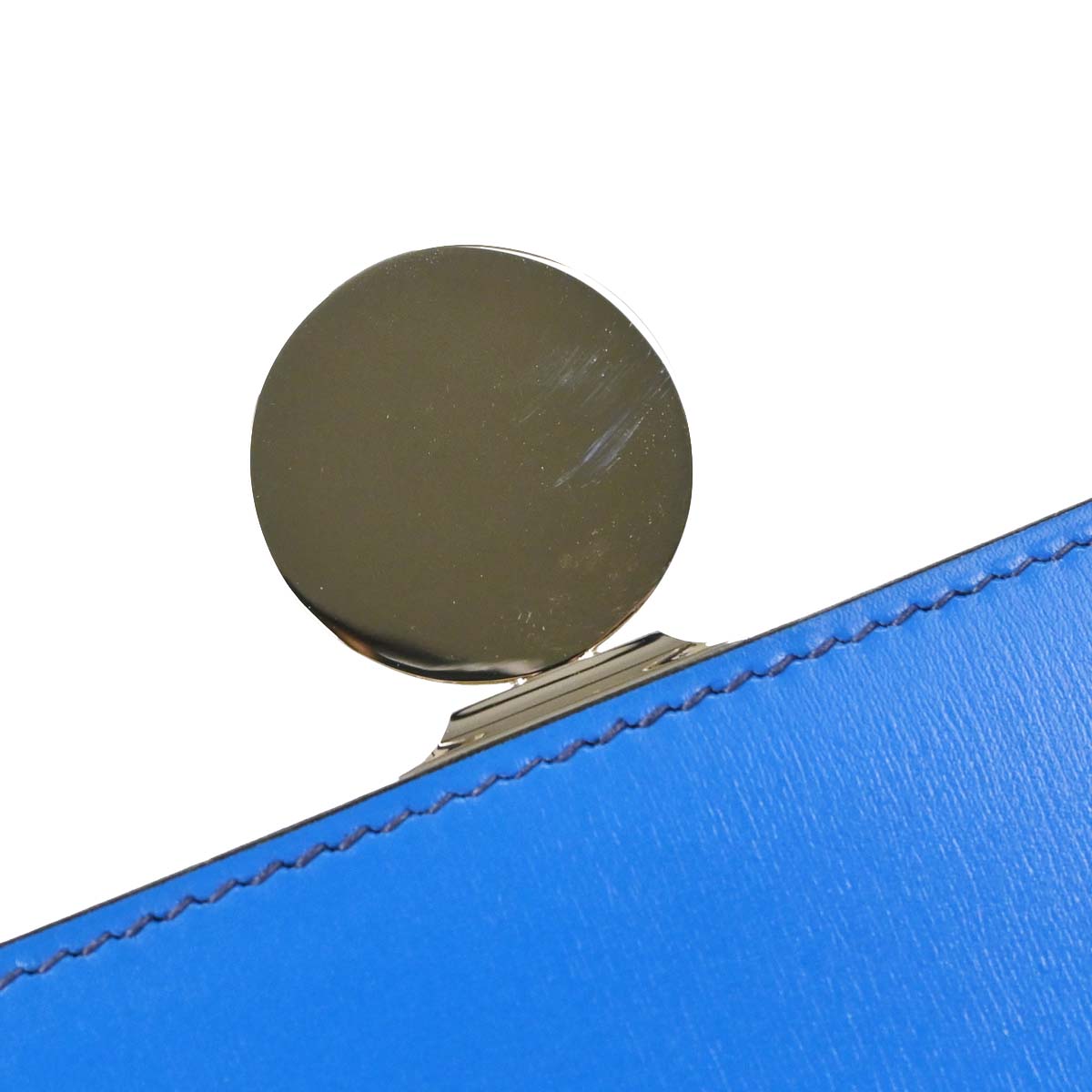 Hermes * Blue Box Calf Lizard Ostrich Sac a Malice Shoulder bag