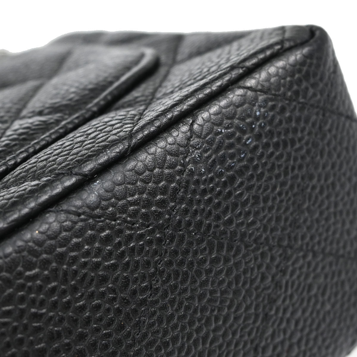 Chanel Black Caviar Skin Mini Classic Square Flap Shoulder Bag 17