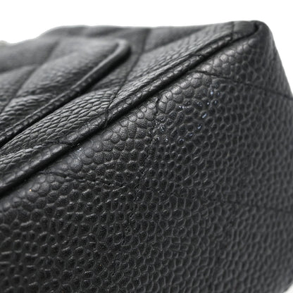 Chanel Black Caviar Skin Mini Classic Square Flap Shoulder Bag 17