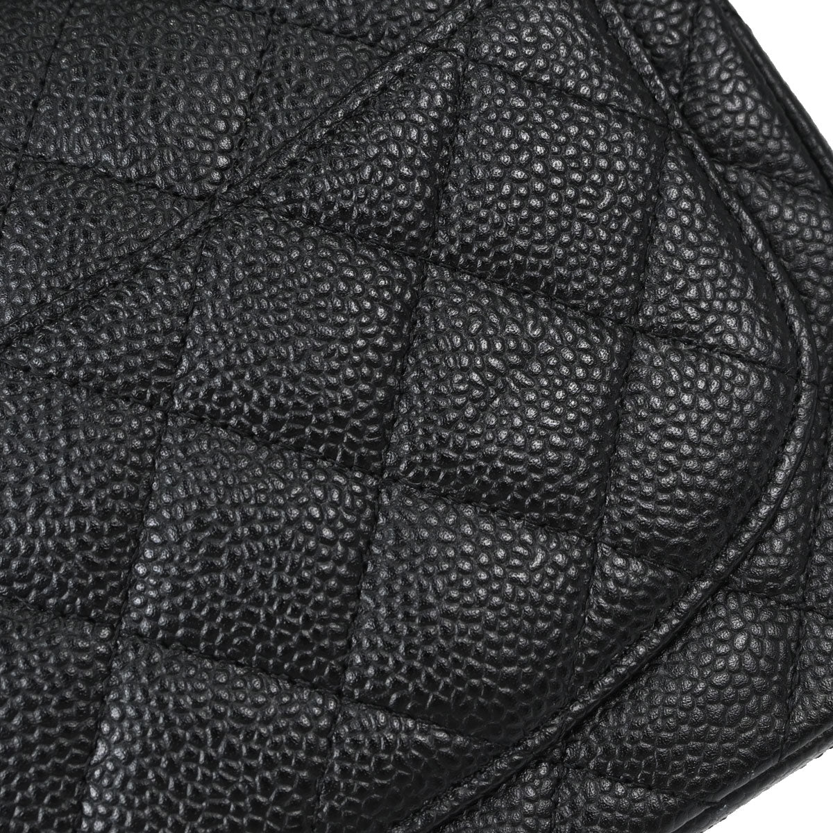 Chanel Black Caviar Skin Mini Classic Square Flap Shoulder Bag 17