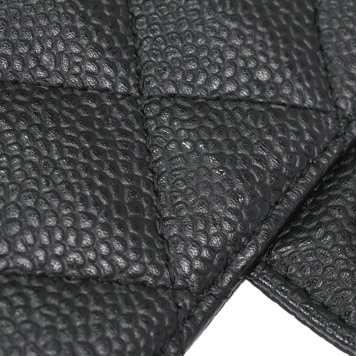 Chanel Black Caviar Skin Mini Classic Square Flap Shoulder Bag 17