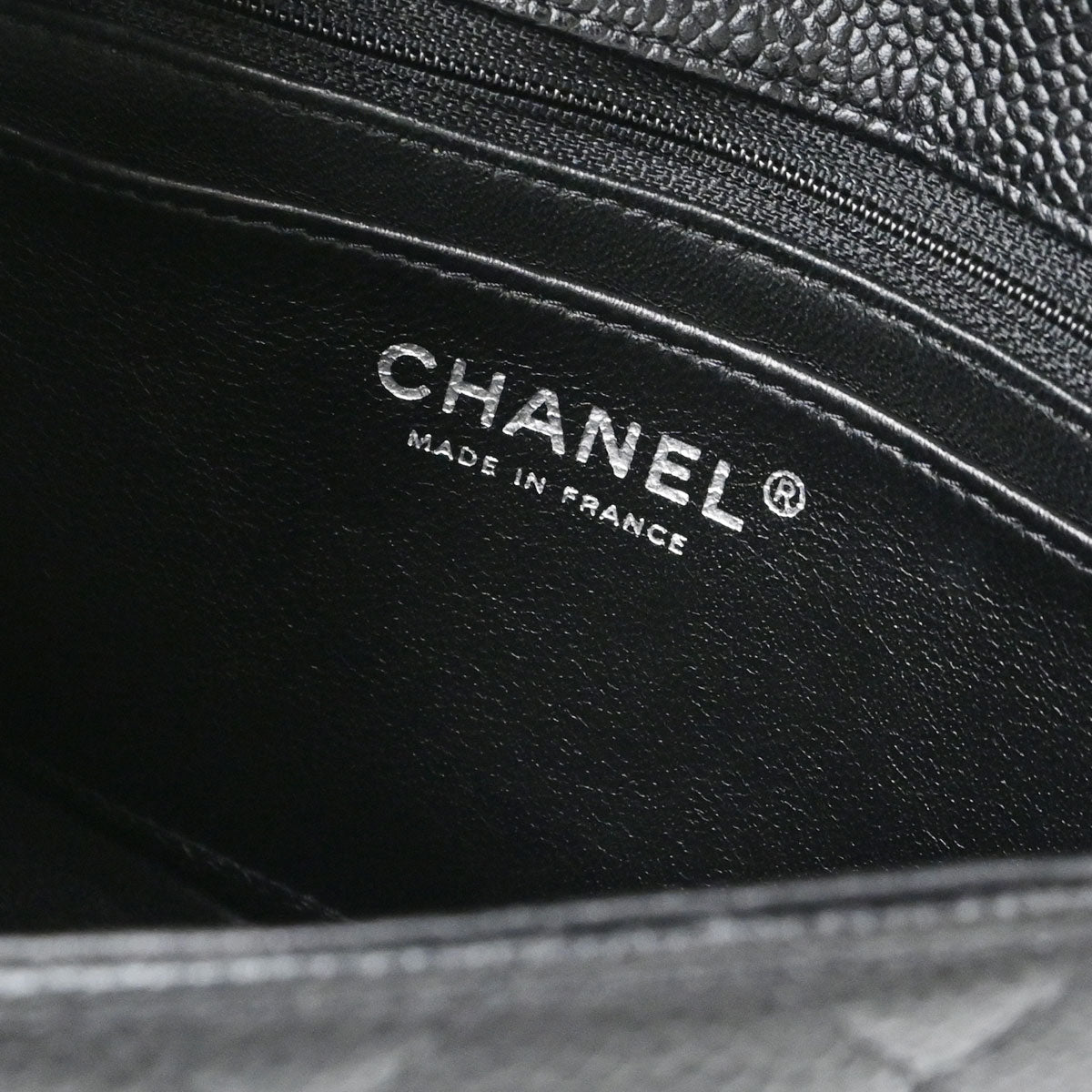 Chanel Black Caviar Skin Mini Classic Square Flap Shoulder Bag 17